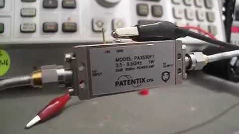 RF amplifier 3.5 - 9.5GHz P1dB 28dBm PSAT 30dBm Patentix Ltd