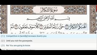 102 - Surah At Takathur - Dr Ayman Suwayd - Teacher - Learn Quran Tajweed