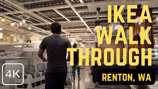 4K Walk Through Ikea in Renton WA Washington Seattle 2021, Showroom and Dining Virtual Tour