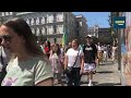 Українці в Брно пройшлися ходою на честь святкування конституції України.