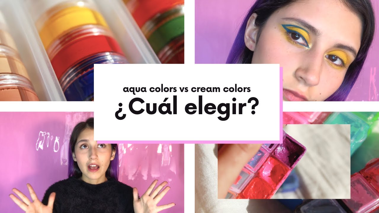 Maquillajes artisticos: Aqua colors vs cream colors ¿VALEN LA PENA?