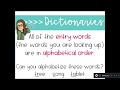 Understanding Dictionaries and Guide Words