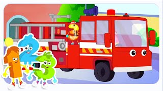 Wheels On The Firetruck More Emergency Vehicles For Kids By Mr Number