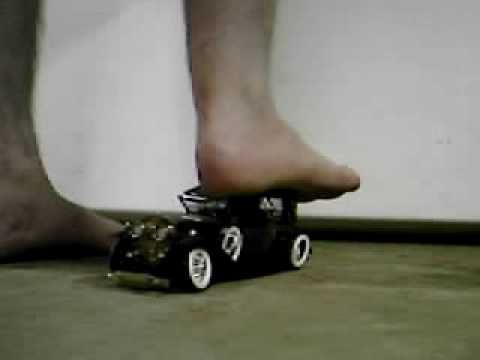 Giant Crushing Antique Model Car TORN APART