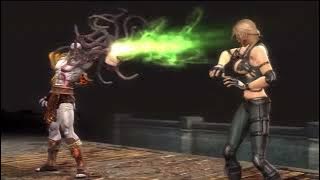 Kratos' 'Medusa's Gaze' Fatality (Mortal Kombat 9)