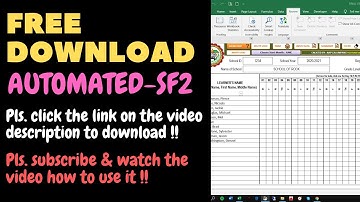 FREE DOWNLOAD AUTOMATED SF-2 ( click the link on the description to download)