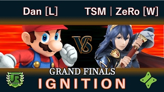 Ignition #76 GRAND FINALS - Dan [L] (Mario) vs TSM | ZeRo [W] (Lucina)