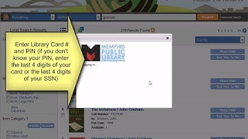 Placing Holds at Memphis Public Library