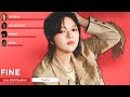 TWICE - FINE (Line Distribution + Lyrics)