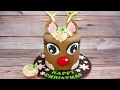 How to make a funky rudolph the red nosed reindeer cake