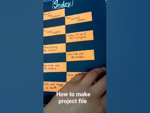 #how to make project file - YouTube