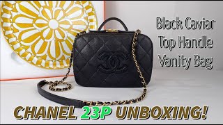 chanel caviar vanity case