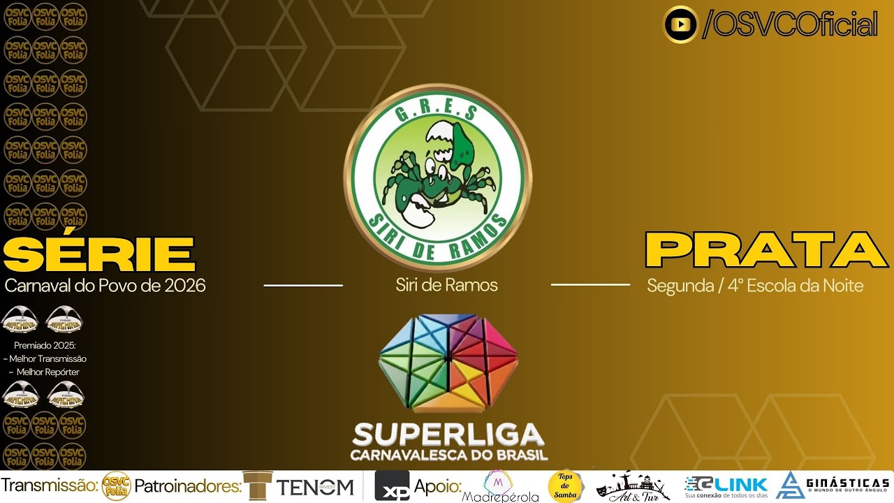 AO VIVO 🔴 Série Prata – 2ª Noite | Siri de Ramos – 4ª Escola | Carnaval 2026