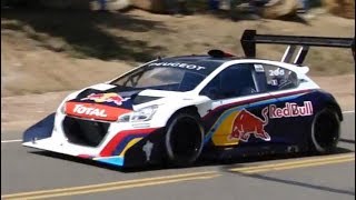 Pikes Peak Hill Climb 2013  Sébastien Loeb / Peugeot 208 T16 [Onboard/Helicopter/Spectators Views]