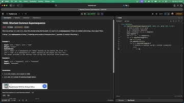 No Sound Leetcode 1092: Shortest Common Supersequence