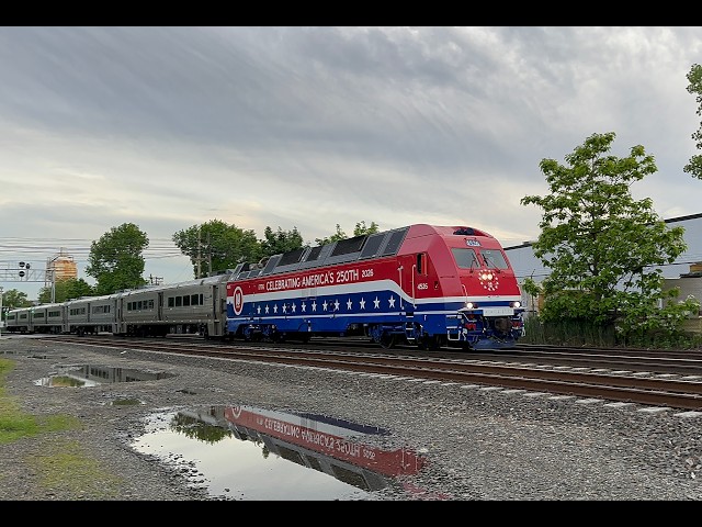 America 250! NJ Transit ALP-45DP No. 4526 On The Hoboken Division