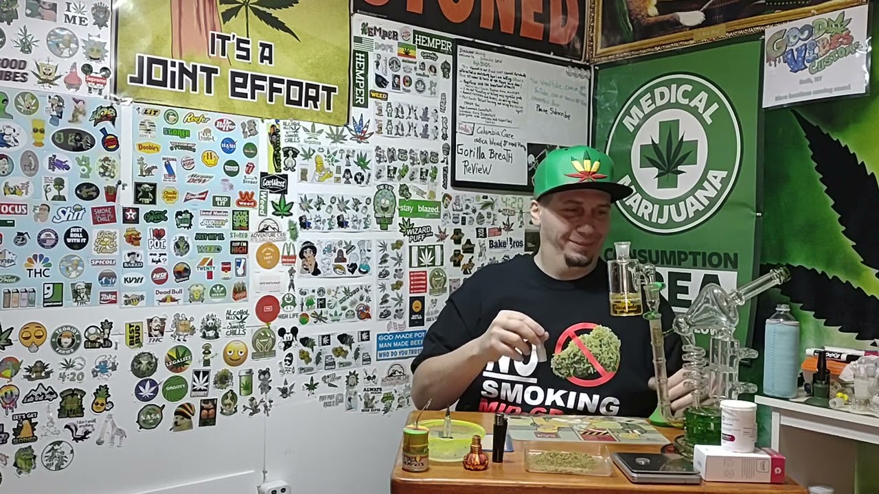 gorilla breath ground flower 9.5 review from columbia care dispensary (info in description)