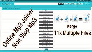 Online Multiple Mp3 Files Joiner Non Stop Mp3 Maker Merge Mp3 audio screenshot 4