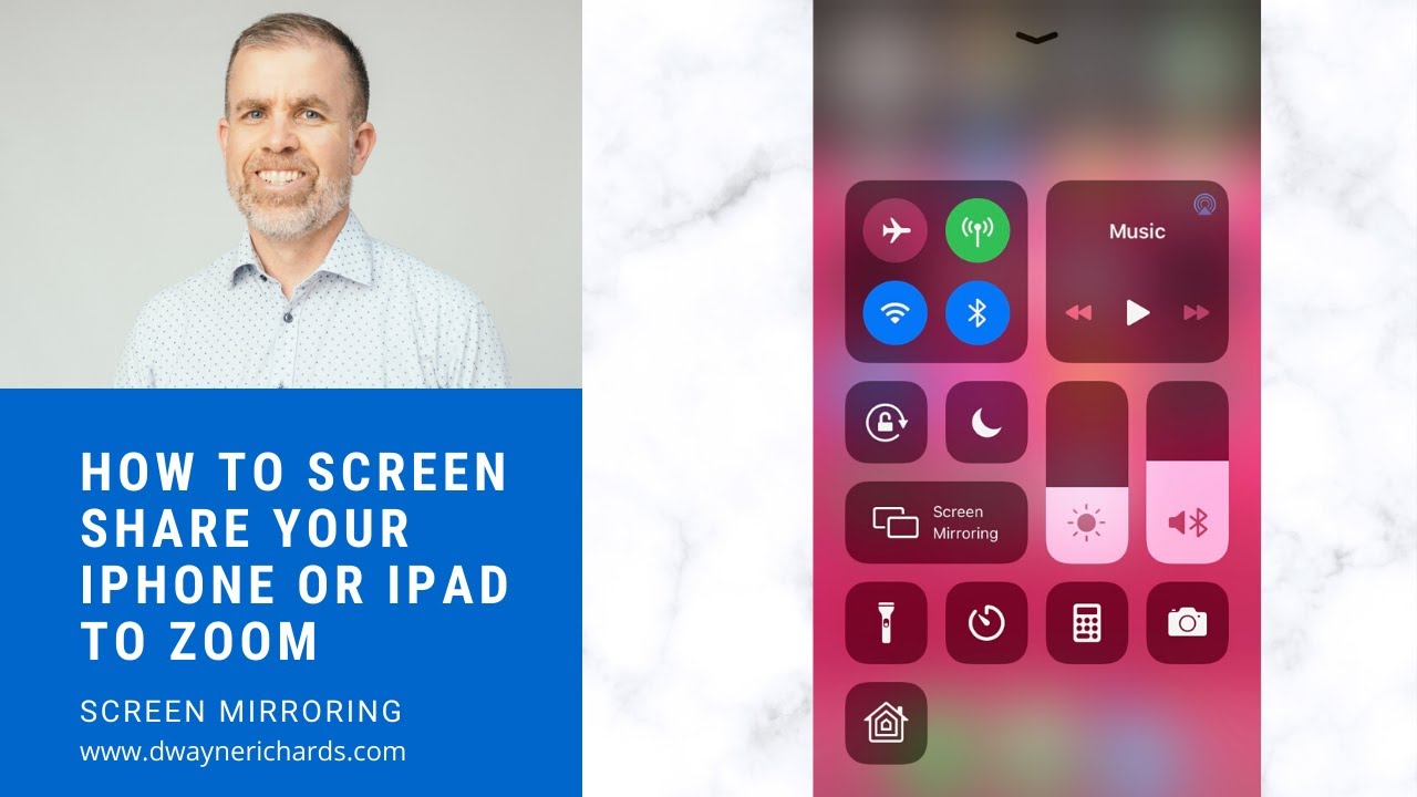 how to share screen on zoom iphone