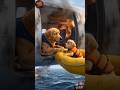 😭 Puppy Found His Father In Plane Crash ✈️💔🐶 #ai #dog #shorts
