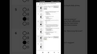 How to Answer ZipGrade Quiz via Online, Student View