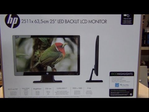 HP 2511x 25 inch LED Monitor Unboxing (with a surprise!)