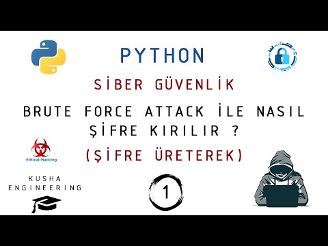 PYTHON BRUTE FORCE ATTACK İLE NASIL ŞİFRE KIRILIR ? - 1 // ŞİFRE OLUŞTURARAK // SİBER GÜVENLİK