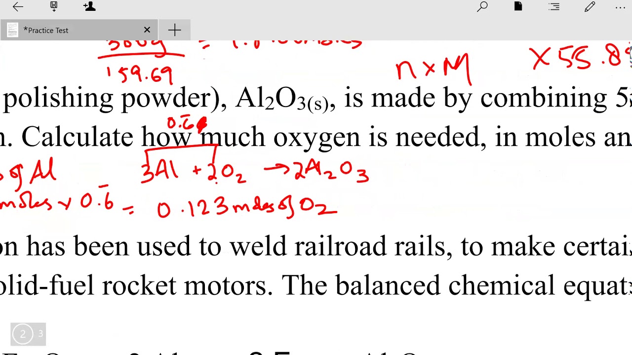 Practice Test Answer Key part 2 