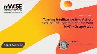 Turning Intelligence into Action: Scaling the Pyramid of Pain with MATI   SnapAttack | mWISE 2023