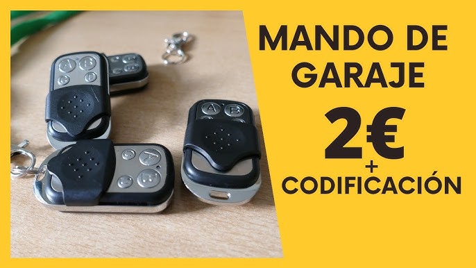 Cómo copiar o clonar un mando de garaje con código fijo. How to copy garage  door remote control. 