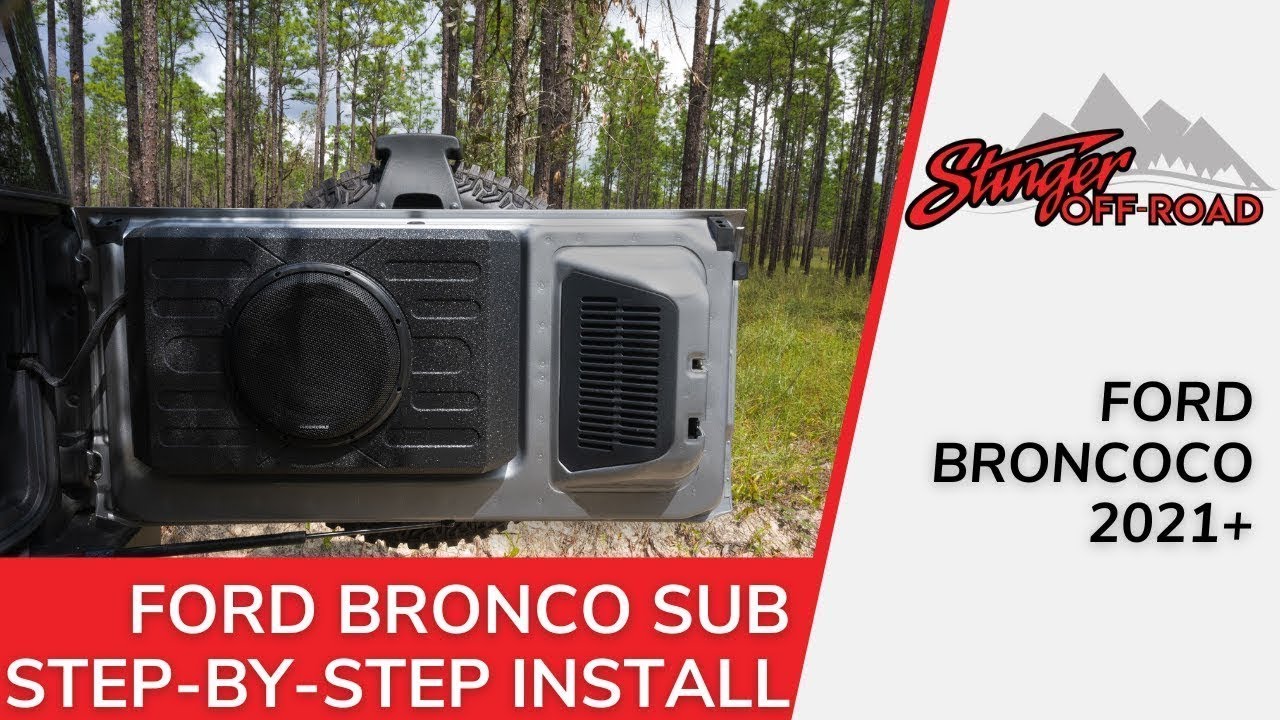INSTALL: Ford Bronco 2021+ Loaded Subwoofer Enclosure Step-by-Step