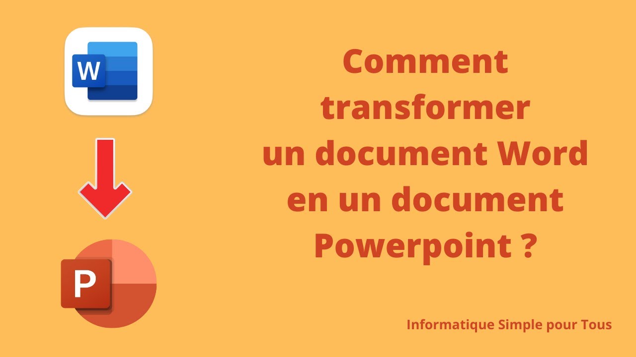 transformer un document word en presentation powerpoint