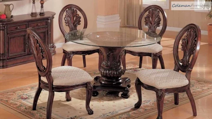 Tabitha Round Glass Dining Room Collection From Co...