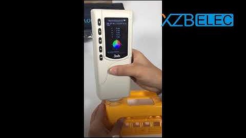 How to use NR110 Colorimeter to measure plastic sample for XZBELEC