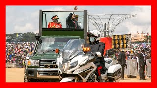 President Uhuru Kenyatta arrival Uhuru Gardens to preside Madaraka Day 2022 Celebrations