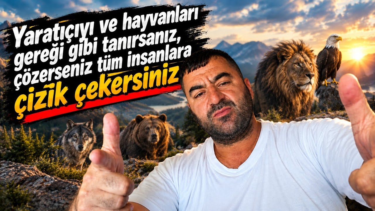 Yaratıcıyı ve hayvanları gereği gibi cozerseniz insanların tümüne çizik çekersiniz 