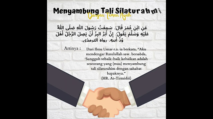 Menyambung Tali Silaturahmi
