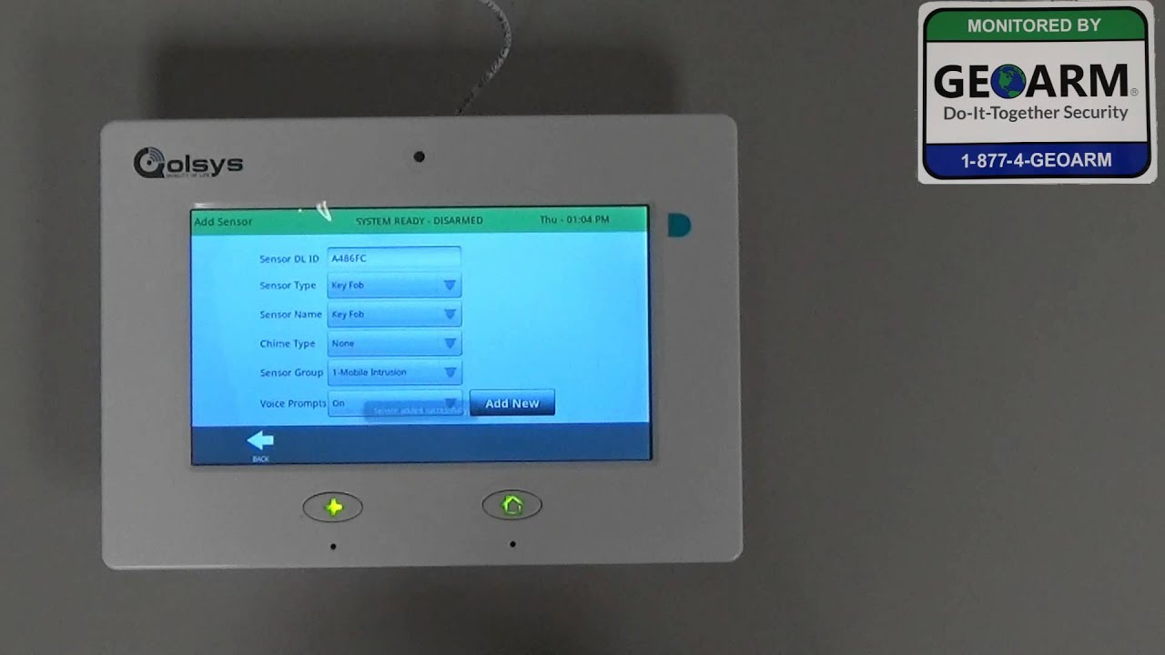 Qolsys IQ Panel : DIY Programming of the QS-1310-P01 Key Fob ...