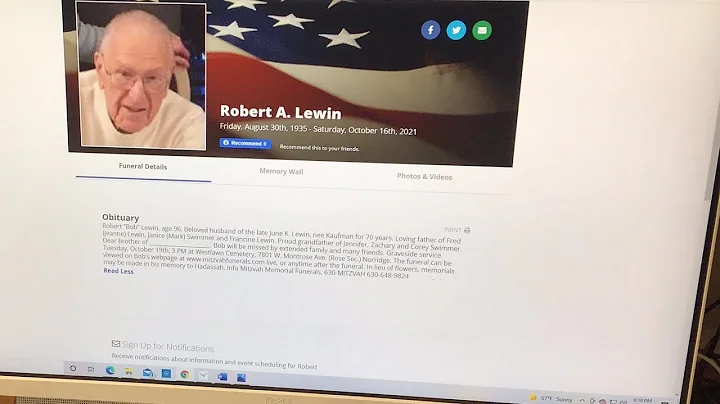 Robert Lewin funeral