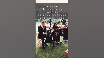 Thumbnail of Imagine “Concerning Hobbits” as your wedding entrance song 🎻❤️ #violin #short #discover #lotr