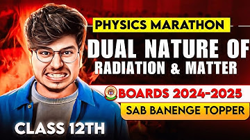 MOST IMPORTANT NUMERICAL CLASS 12 PHYSICS DUAL NATURE OF RADIATION & MATTER BOARD 2024-2025 MUNIL