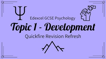 Development - GCSE Psychology Edexcel - Quickfire Revision Refresh