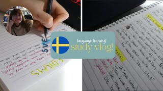 study vlog 📚 studying Swedish again after the 90 day failure