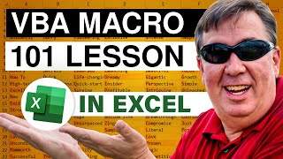 MrExcel's Learn Excel #873 - First Macro