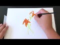 How To Paint Tiger Lillies with Gouache