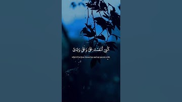 فتبسم ضاحكا من قولها وقال، 🎞️🍂📻 القارئ #المنشاوي #quran #تلاوات
