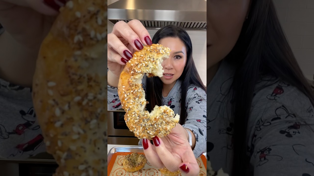 Three Ingredient Protein Bagels | MyHealthyDish