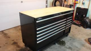 Husky 60 Inch Heavy Duty 11 Drawer Mobile Work Center.