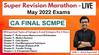 CA FINAL SCMPE Super Revision Marathon in 8 Hours | May 22 | Important Topics | AIR 1 Atul Agarwal