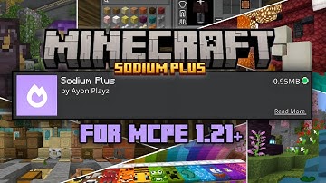 Sodium Plus Pack For MCPE 1.21+ 💜| [FPS BOOST + PvP Pack]